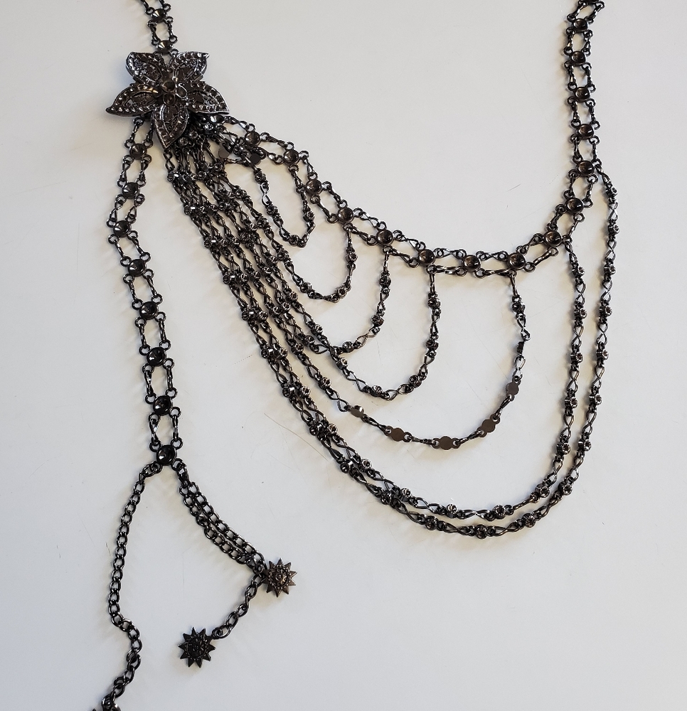 Beautiful metal chain belt